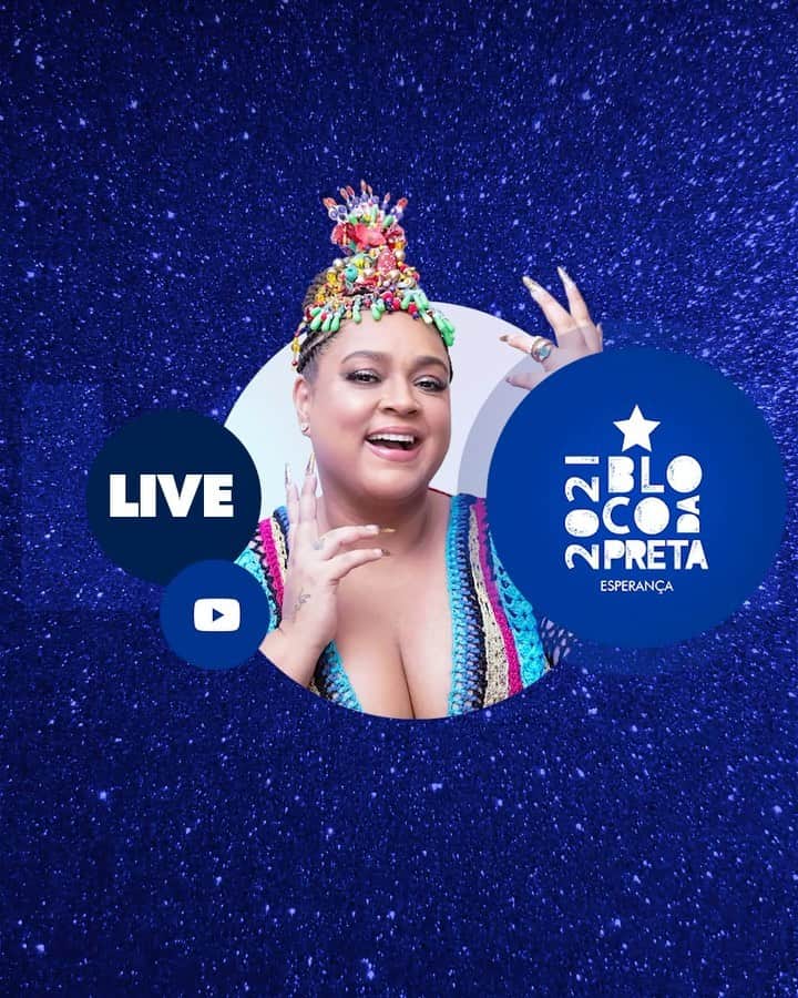 Preta Gilのインスタグラム：「O @blocodapreta é um dos grandes amores da minha vida. Vocês não sabem como todo ano o meu coração fica em contagem regressiva para a gente se encontrar na rua fazendo muita folia.   Com tudo que estamos vivendo desde o ano passado, já era claro para mim que esse ano depois de mais uma década o Bloco da Preta não iria desfilar. Mas, isso quer dizer que não vai ter bloco? Nada disso! O carnaval pulsa em nós e vamos sim conseguir curtir juntos e em segurança.  Dia 14/02, 16h, tem Live do Bloco da Preta, meus amores! Mas uma live com propósito! Vamos reverter os patrocínios e doações através do QR code para um fundo que vai ser distribuído para algumas cooperativas de ambulantes e catadores de lata do Rio, que vão ficar sem trabalho nesse carnaval. A CoopRioEco, CoopQuitungo, CoopRiooeste, CoopTransvida, CoopCrobi, Cootcarj e Cootramub.  Já se inscreve no meu canal oficial do YouTube para receber todas as notificações. 💙   Obrigada @niveabrasil @engov_oficial @mercadolivre @prodigyhotels   @ligaentretenimento @music2mynd   #blocodapreta2021 #blocodapreta #carnavadaesperança」