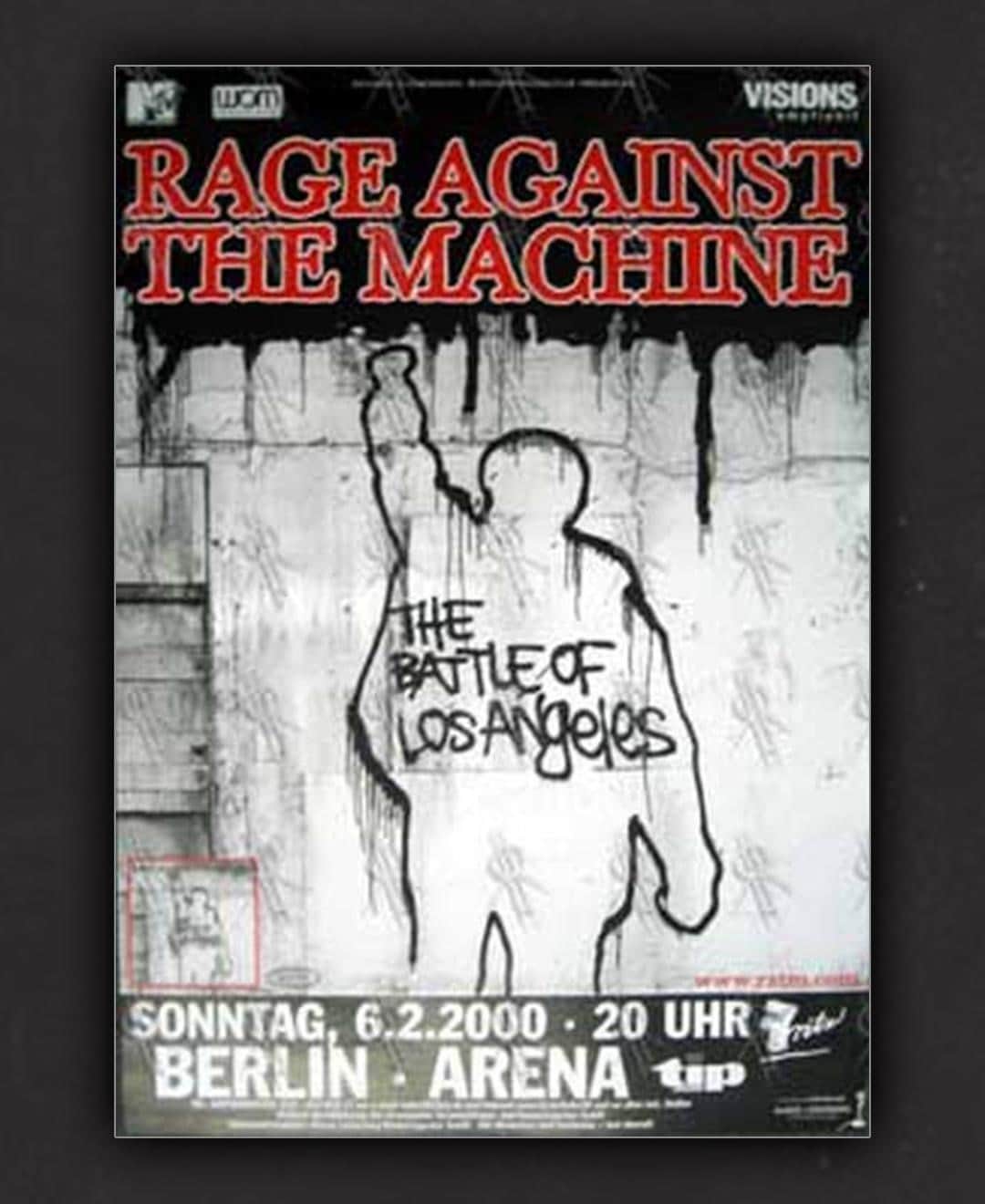 RAGE AGAINST THE MACHINEのインスタグラム：「Arena Treptow, Berlin. February 06, 2000.」