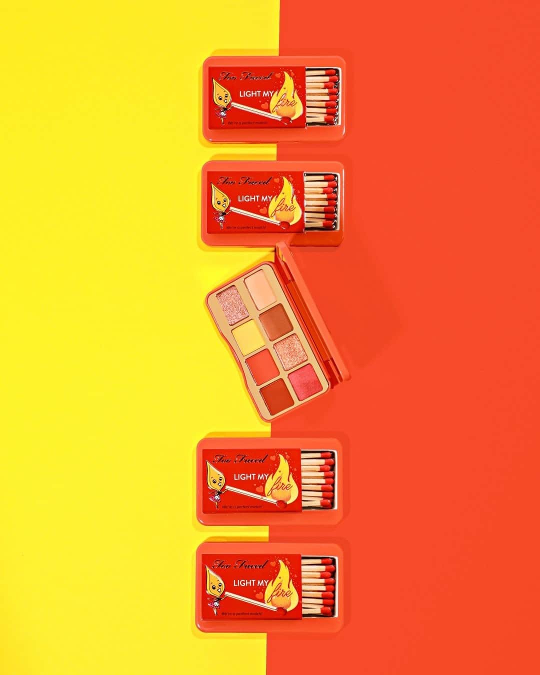 Too Facedのインスタグラム：「Your weekend just got lit 🔥 Create a glam that is straight fire with the 8 sexy and spicy shades in our Light My Fire Palette! #toofaced」