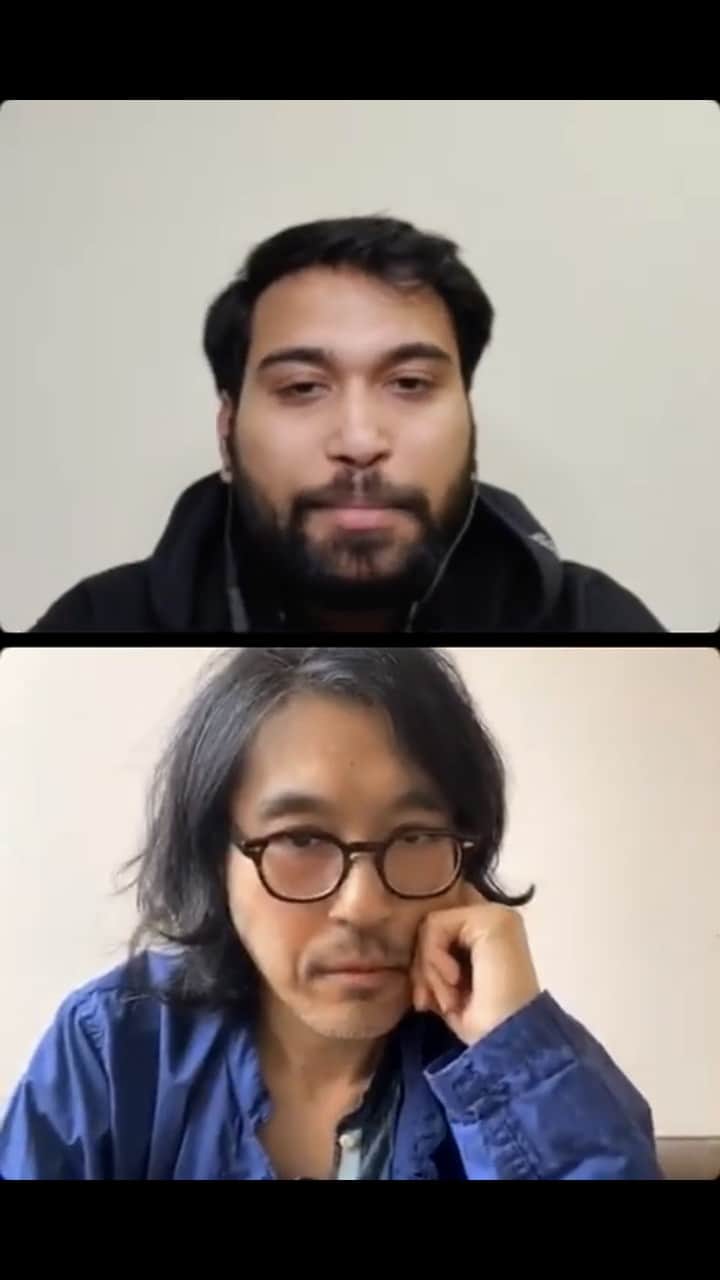 ケンゾーミナミのインスタグラム：「Interview w/ Street Sense Part 1 (of 2) インスタライブ・インタビュー (前編)   Archival Version. For full screen (non-cropped) version go to @streetsenseindia (or link in Story Highlight “INTERVIEW”⬆️ or link below.)  アーカイブ版。フルスクリーン版は @streetsenseindia にて。(もしくはストーリーハイライト「INTERVIEW 」のリンクより。)  https://www.instagram.com/tv/CK6x1RKhNjH/?igshid=1g8e6h417vg60  https://www.youtube.com/watch?v=IRajJCGEOK8&feature=youtu.be  #interview #art #design #sneakers #kenzominami」