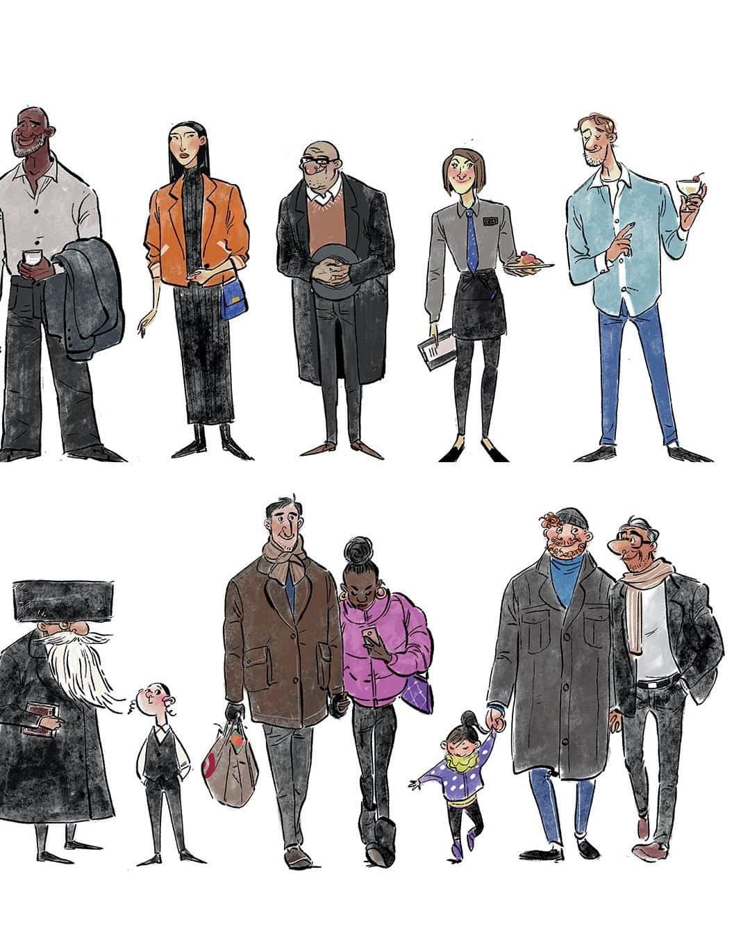 Disney Pixarさんのインスタグラム写真 - (Disney PixarInstagram)「You never know who you might see on the streets of Joe’s New York. (Soul Concept Art by Yingzong (Rachel) Xin)」2月7日 5時00分 - pixar