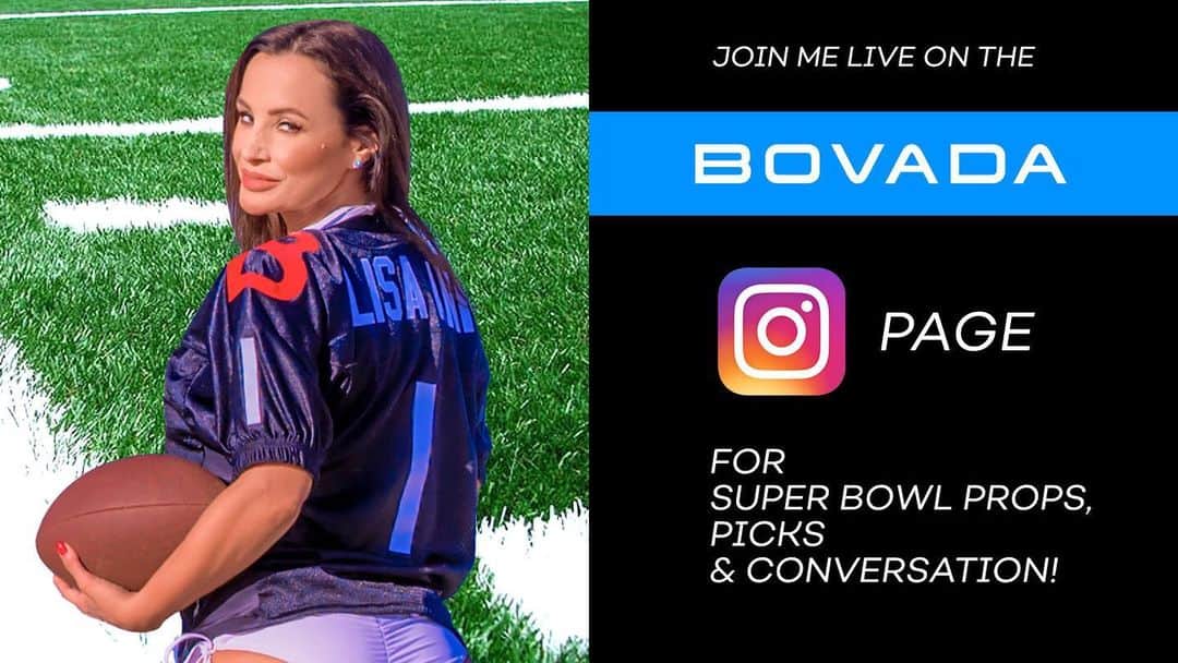 リサ・アンさんのインスタグラム写真 - (リサ・アンInstagram)「Today and tomorrow 4pm et Join Me & @scoop_b for an Instagram Live @bovada talking props & picks! #BovadaPropParty #superbowl」2月7日 5時33分 - thereallisaann