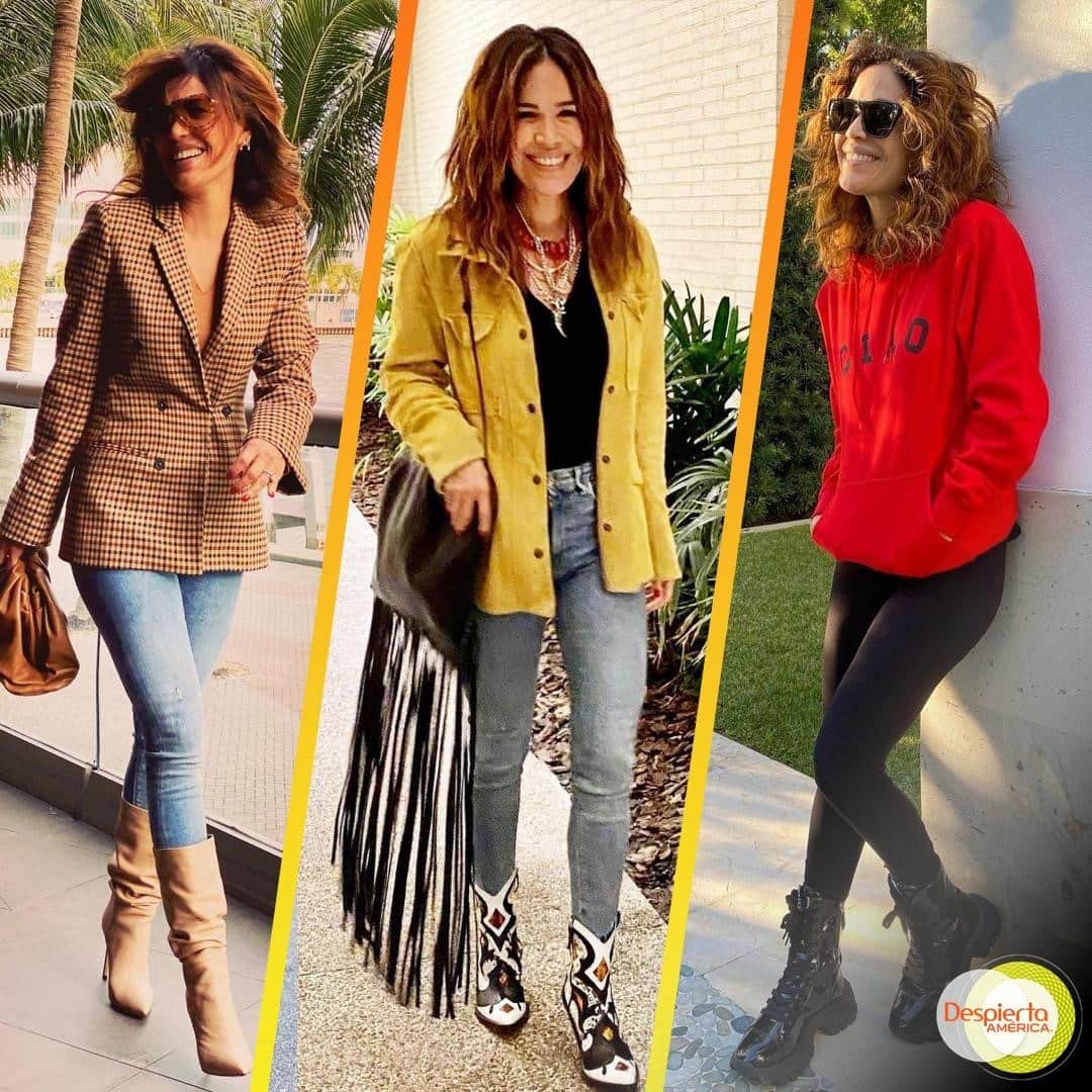 のインスタグラム：「¿Business, boho o casual? Nuestra @karlamartineztv luce radiante con cualquier look. 😎🌟」