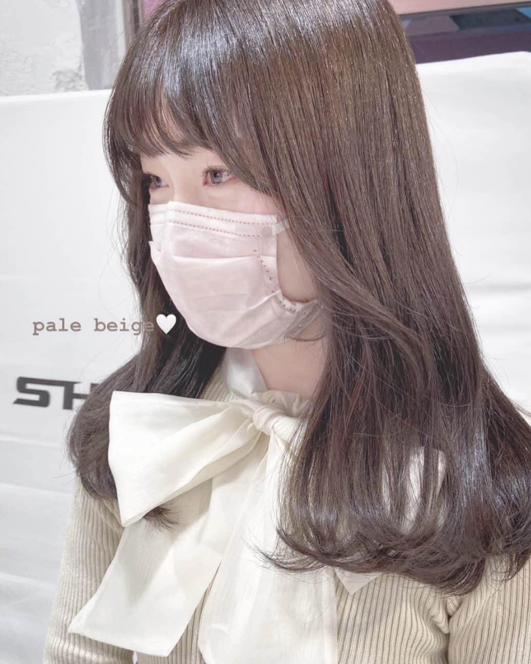 佃加菜のインスタグラム：「pale beige 🤍 優しい柔らかい女の子に似合うベージュ🤍 🤍色素を薄くしたい 🤍明るさをキープしたい、明るくしたい 🤍ペールトーンのお洋服に合わせたい 🤍肌がくすむのが嫌で明るく見せたい 🤍淡色な雰囲気に見られたい 方にオススメなペールトーンのベージュ🤍 .」