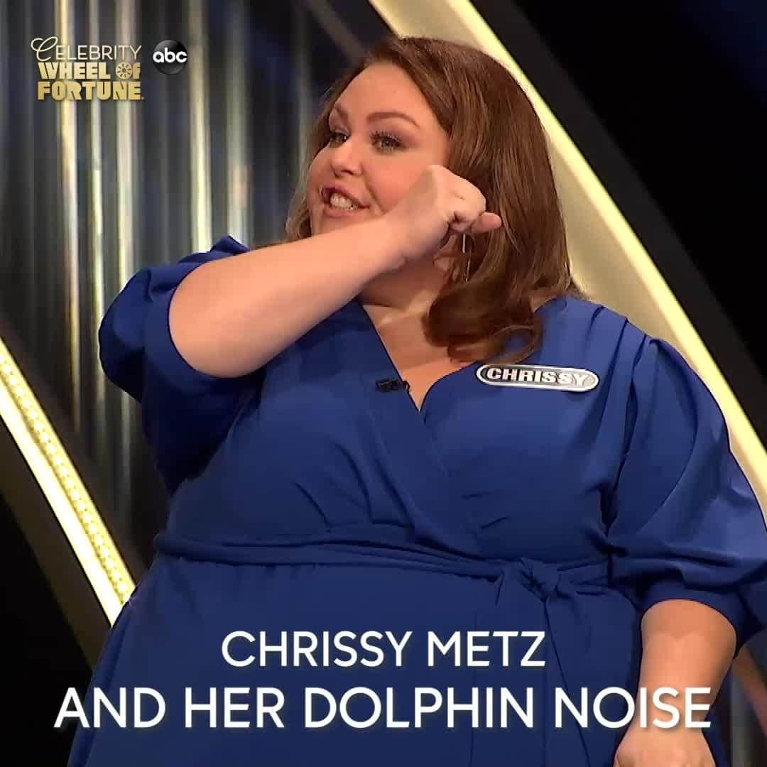 アメリカン・ブロードキャスティング・カンパニーのインスタグラム：「We will forever be impressed, @chrissymetz! 🐬 #CelebrityWheelOfFortune」