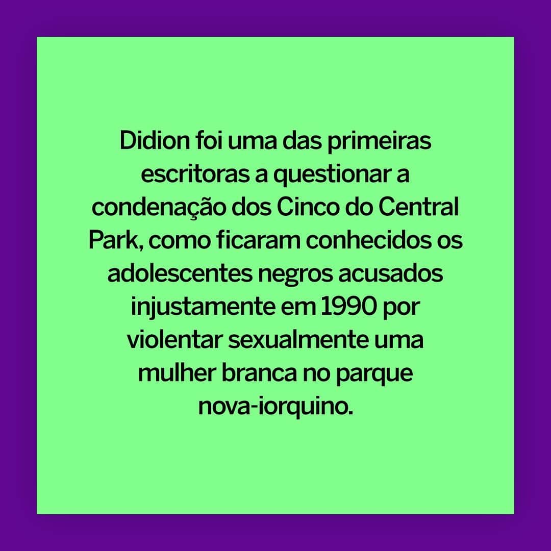 ELLE Brasilさんのインスタグラム写真 - (ELLE BrasilInstagram)「Mais de 50 anos após seu lançamento, Rastejando até Belém, livro de Joan Didion, finalmente ganha sua primeira edição brasileira. A obra foi a primeira coletânea da autora e será lançada amanhã, 14/01, pela editora Todavia. Aproveitamos a novidade para lembrar a história da jornalista e celebrar essa escritora que coleciona fãs ao redor do mundo. Na galeria, contamos dez fatos marcantes da vida de Didion. Clique no link da bio para conferir o conteúdo completo no nosso site.」1月14日 8時53分 - ellebrasil