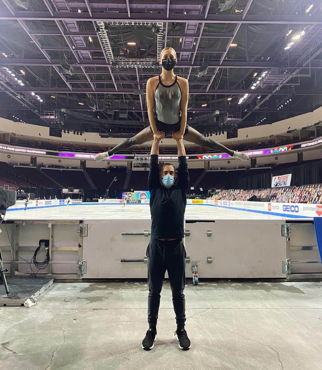 アシュリー・ケインのインスタグラム：「📍 U.S. Championships  Thank you @nastialiukin for this beautiful leotard!☺️ #nastiaxozone   #ToyotaUSChamps21」