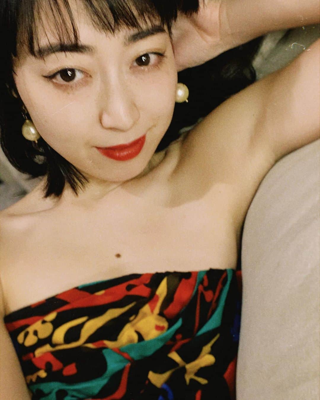 中里亜美のインスタグラム：「ディスコ帰り風  #ディスコ #💃🏻」