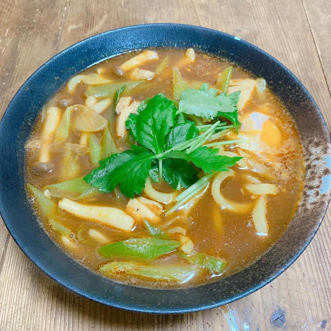 金巻ともこさんのインスタグラム写真 - (金巻ともこInstagram)「#おうちカレーうどん #カレーうどん #curryudon #おうちごはん金巻」1月14日 11時45分 - tomotomoco