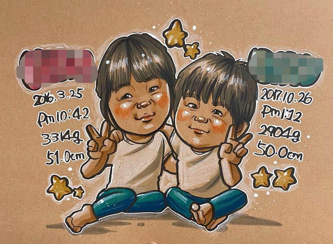 似顔絵★𝗚𝗢𝗥𝗜𝗞𝗜𝗡𝗚のインスタグラム