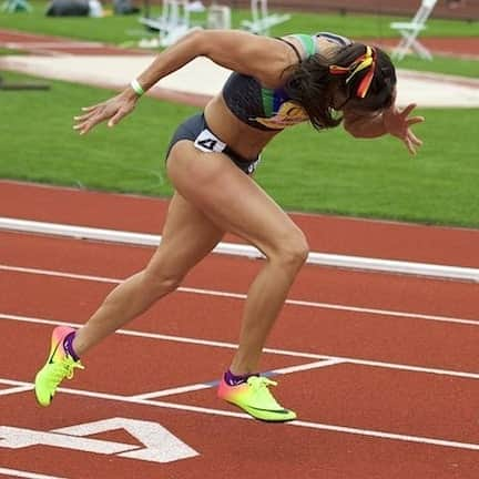 Angeline BLACKBURNのインスタグラム：「Time to restart my 2020/21 Athletics season 💥  Photo credit 📸 Patrick Holleran - Shannon Digital Imaging #trackthursday day #tb #oregon #usa #athletics #trackandfield #running #sprinting」