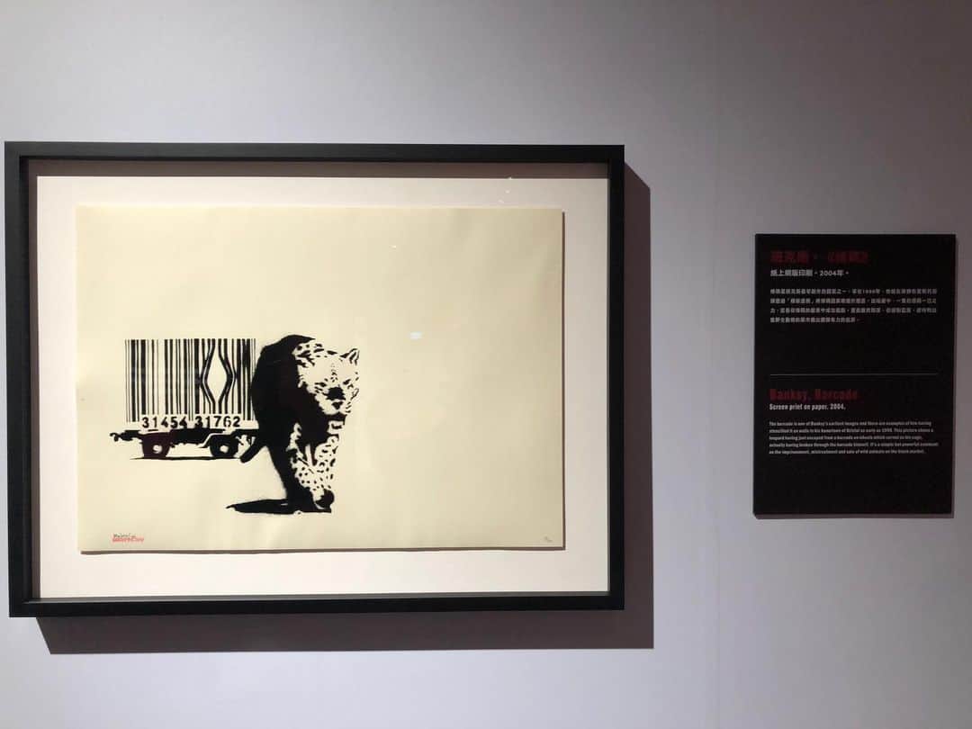 リン・イーチェン（Ariel Lin/アリエル・リン）さんのインスタグラム写真 - (リン・イーチェン（Ariel Lin/アリエル・リン）Instagram)「Banksy特展～  什麼樣的視角，能夠如此殘酷犀利而又溫柔俏皮⋯⋯👁👁」1月14日 23時31分 - linyichen.ariellin