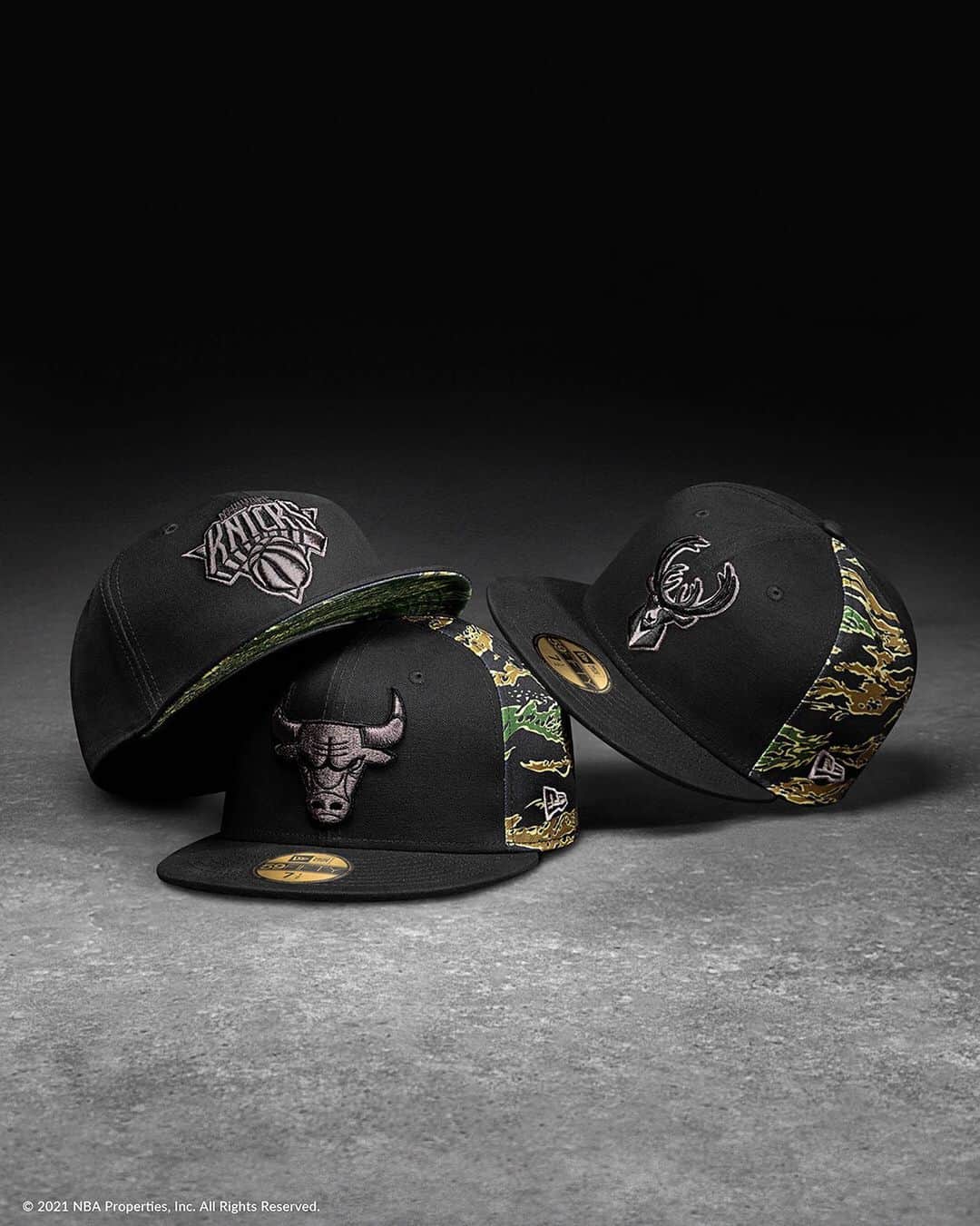 ニューエラ・キャップのインスタグラム：「The NBA Camo Panel collection, available now at neweracap.com . Link in bio」
