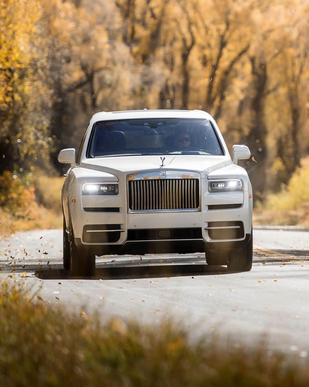 ロールス・ロイスのインスタグラム：「Greatness means venturing where others dare not.   Discover our #InspiringGreatness series now; link in bio.  #RollsRoyceCullinan  — NEDCcorr (combined) CO2 emission: 330-328 g/km; Fuel consumption: 19.5 mpg / 14.5 l/100km; WLTP (combined) CO2 emission: 361-344 g/km; Fuel consumption: 17.8-18.6 mpg / 15.9-15.2 l/100km」