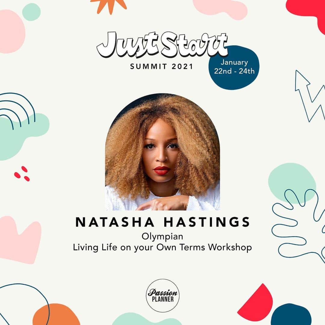 ナターシャ・ヘイスティングスのインスタグラム：「I'm super excited to be speaking at @passionplanner's first annual virtual summit 1/22-1/24! Come join us to hear inspirational stories and learn tips, tools, and resources to create better relationships, work smarter not harder, and to integrate more self care into your life. I'm giving away TWO FREE General Admission tickets to my followers (valued at $75/ticket). Follow @passionplanner, tag two friends in the comments below, and bonus points if you share this post to your stories!」