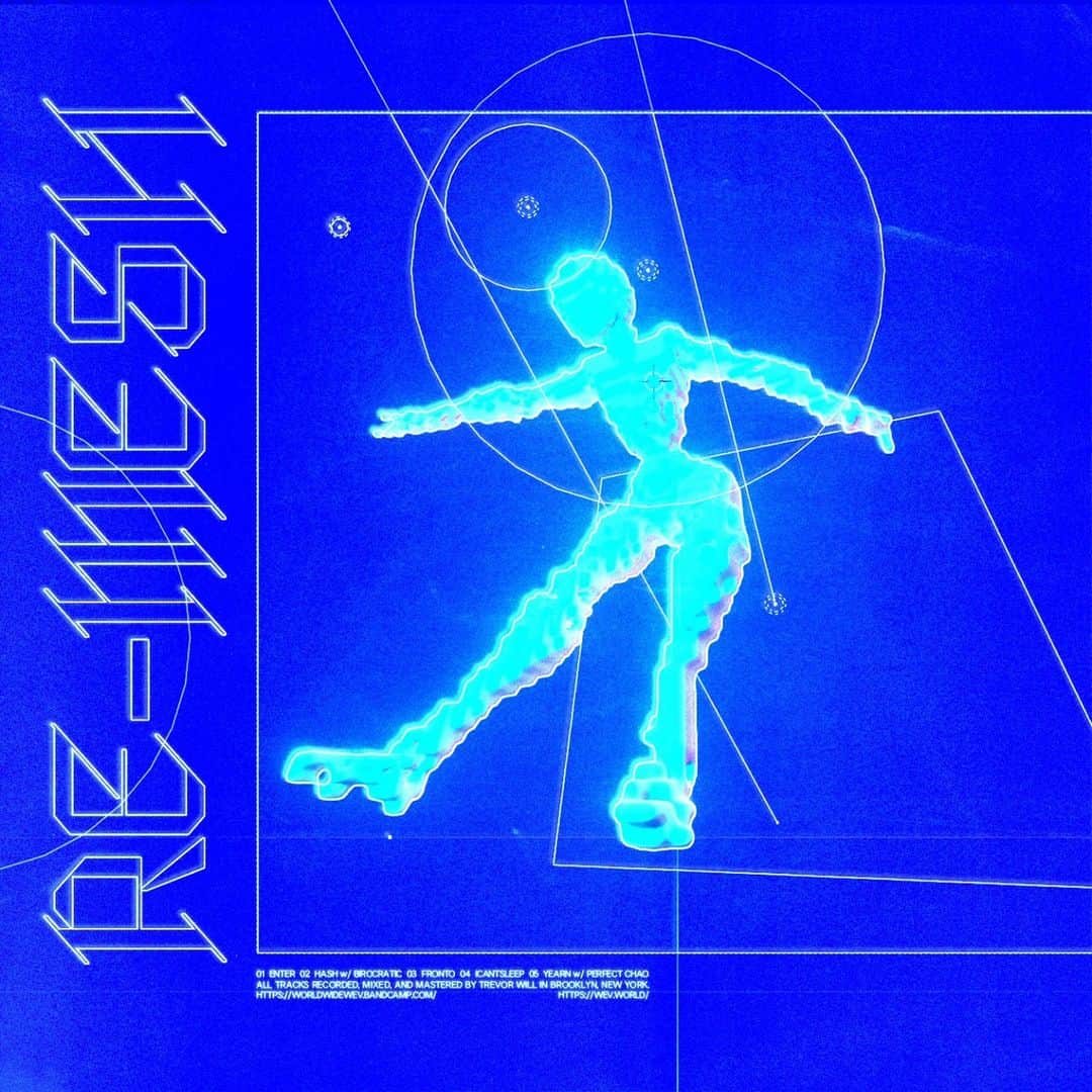 Block.fmのインスタグラム：「ブルックリン在住のアーティストwevが新たなEP「re-mesh」をBandcamp限定でリリース！得意のタイトなリズム軸に、洗練されたエレクトロニックサウンドに仕上がっている。#bfmstaffpick⁠ ⁠ https://worldwidewev.bandcamp.com/album/re-mesh」