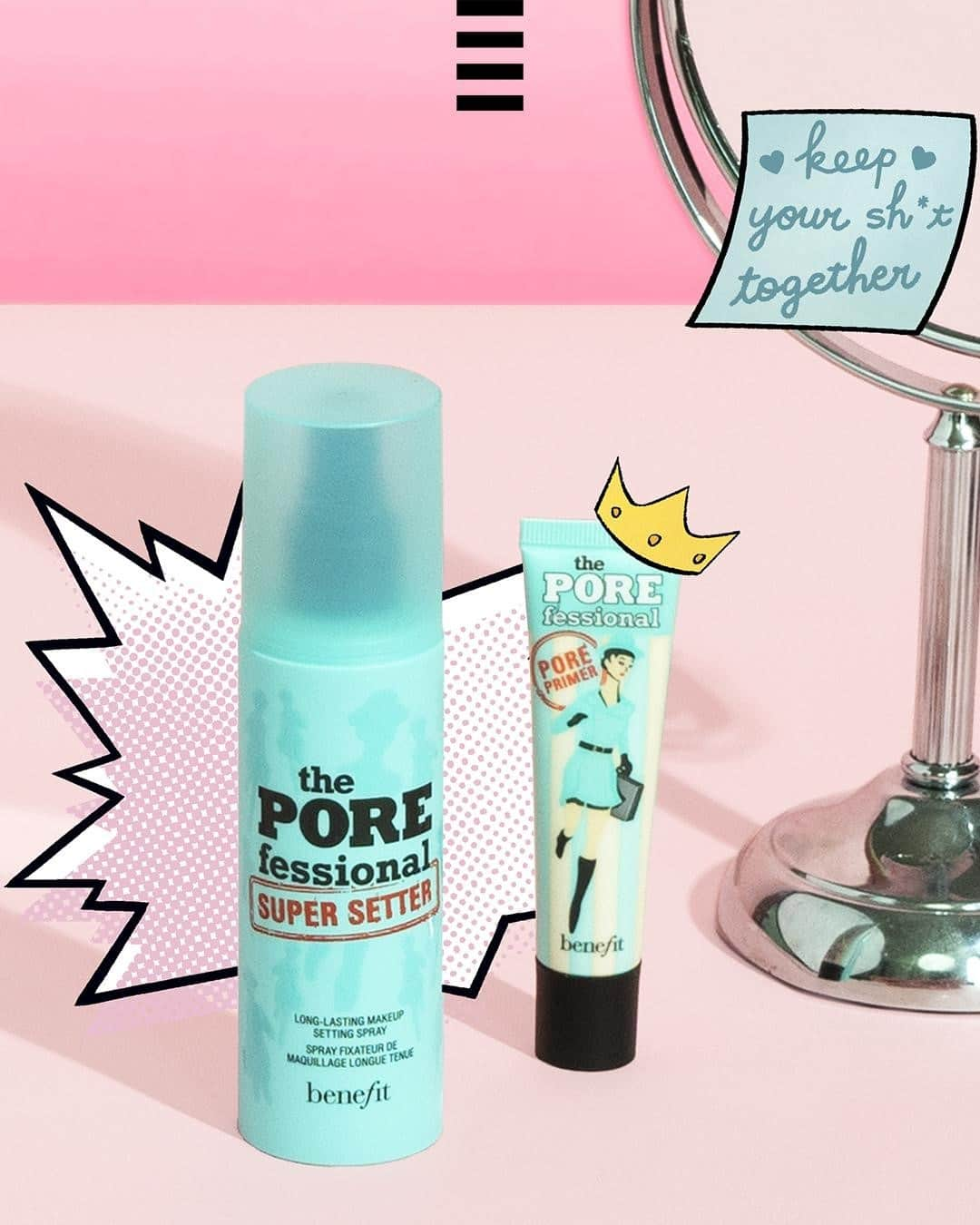 セフォラさんのインスタグラム写真 - (セフォラInstagram)「Notre nouveau super allié pour un makeup longue tenue malgré le masque : le nouveau spray fixateur de maquillage The POREfessional : Super Setter de @benefitfrance 😍  👉 Il fixe le maquillage pendant 16 heures ⏲️⁠⠀ 👉 Il estompe immédiatement les pores ✨⁠⠀ 👉 Sa texture est ultra-légère ☁ 👉 Existe aussi au format mini 👶  Uniquement chez SEPHORA. #SephoraFrance #BenefitFrance」1月14日 17時00分 - sephorafrance