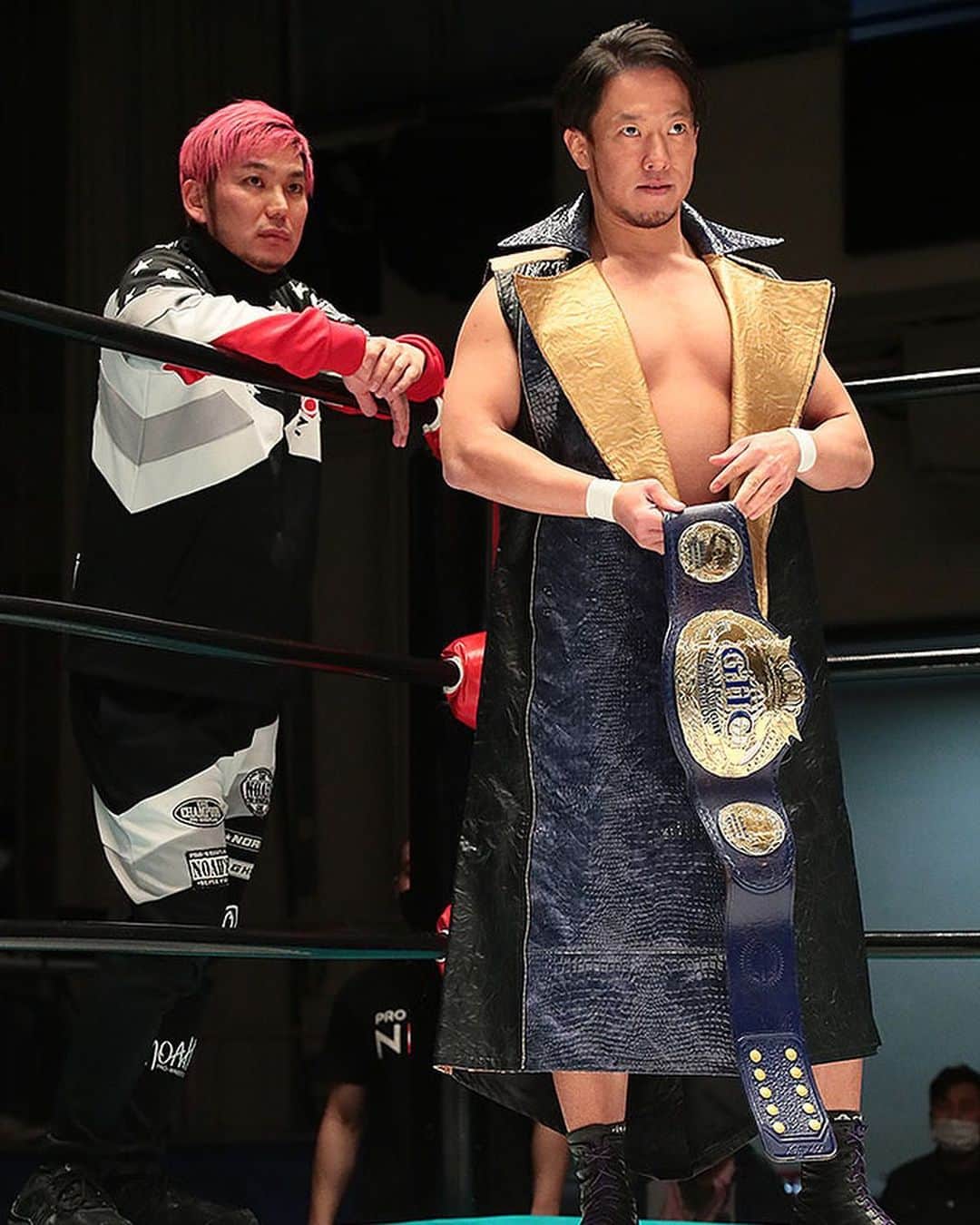 原田大輔のインスタグラム：「.  1.10 後楽園ホール大会  GHCJrヘビー級選手権  vs 大原はじめ  #noah_ghc #プロレス格闘技dx #v2」