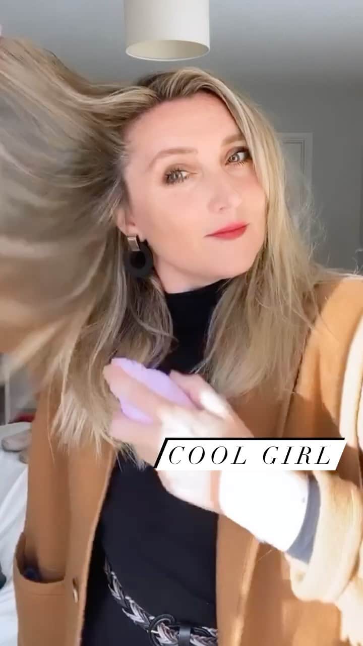 JO BAKERのインスタグラム：「C O O L • G I R L 🇬🇧 Instant #coolgirl texture in a bottle by @sammcknight1 ✨ Made insanely easy with this heavenly scented spray....also obsessed with his  #lazygirl #dryshampoo !!!! #coolhair made easy !!! #sammcknight #legend  #🇬🇧 #jobakermakeupartist #hairstyles #hair #hairstyle #haircare #hairgoals #hairtransformation #hairoftheday」