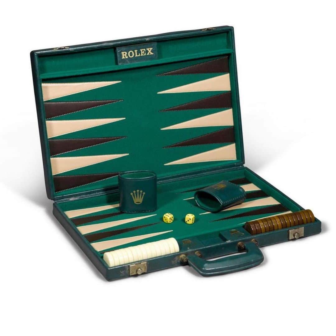 WATCHMANIAさんのインスタグラム写真 - (WATCHMANIAInstagram)「Rolex backgammon set,  sold for 3,000£ by @sothebyswatches .  Viia @whatchs」1月14日 21時27分 - watchmania