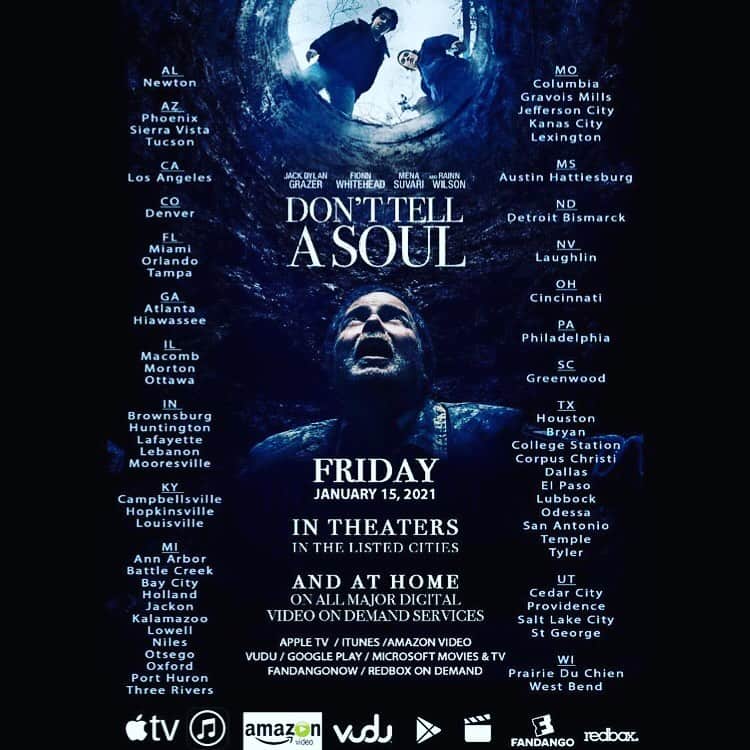 ミーナ・スヴァーリのインスタグラム：「@dtasfilm in select theaters and #OnDemand tmrw, Friday Jan. 15th! 👏🏼✨ Here’s a sweet list for you all👌🏼❤️」