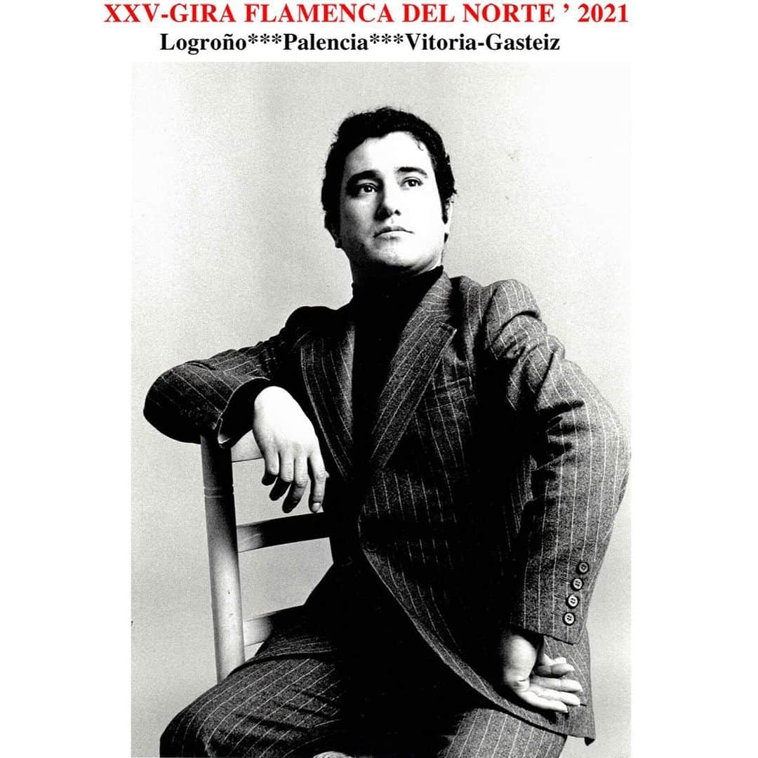 DeFlamenco.comのインスタグラム：「La XXV Gira Flamenca del Norte 2021 esta dedicada este año a José Menese.  Comienza hoy con @saracalero.danza y@gemacaballero.flamenco  y @jose_almarcha en el Teatro Bretón de Logroño.  Adelanto de programación en este link   https://www.deflamenco.com/revista/noticias/xxv-gira-flamenca-del-norte-2021.html  Busca en la portada de nuestra web deflamenco.com o en stories  #flamenco #deflamenco」