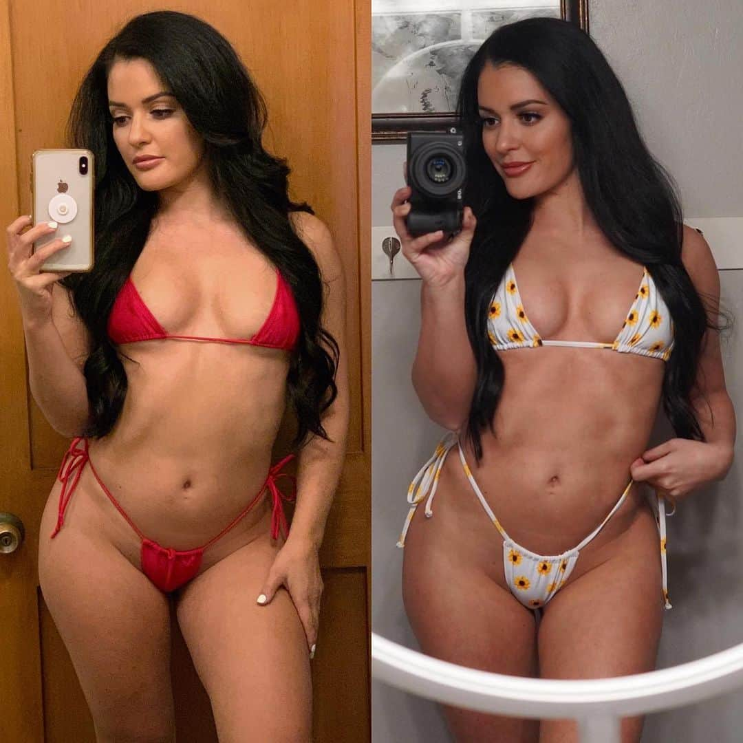 Jessica Arevaloさんのインスタグラム写真 - (Jessica ArevaloInstagram)「CAN YOU GUESS THE WEIGHT DIFFERENCE BETWEEN PICTURE 1 & 2? - These 2 pictures are 5 months apart and shows the progress I’ve made so far. My journey back to finding my balance in my fitness journey hasn’t been easy. Two back injuries now and being pretty bed ridden for the healing process def has me in a funk but I’m not giving up. Taking it day by day.❤️🥲」1月15日 9時43分 - jessicaarevalo_