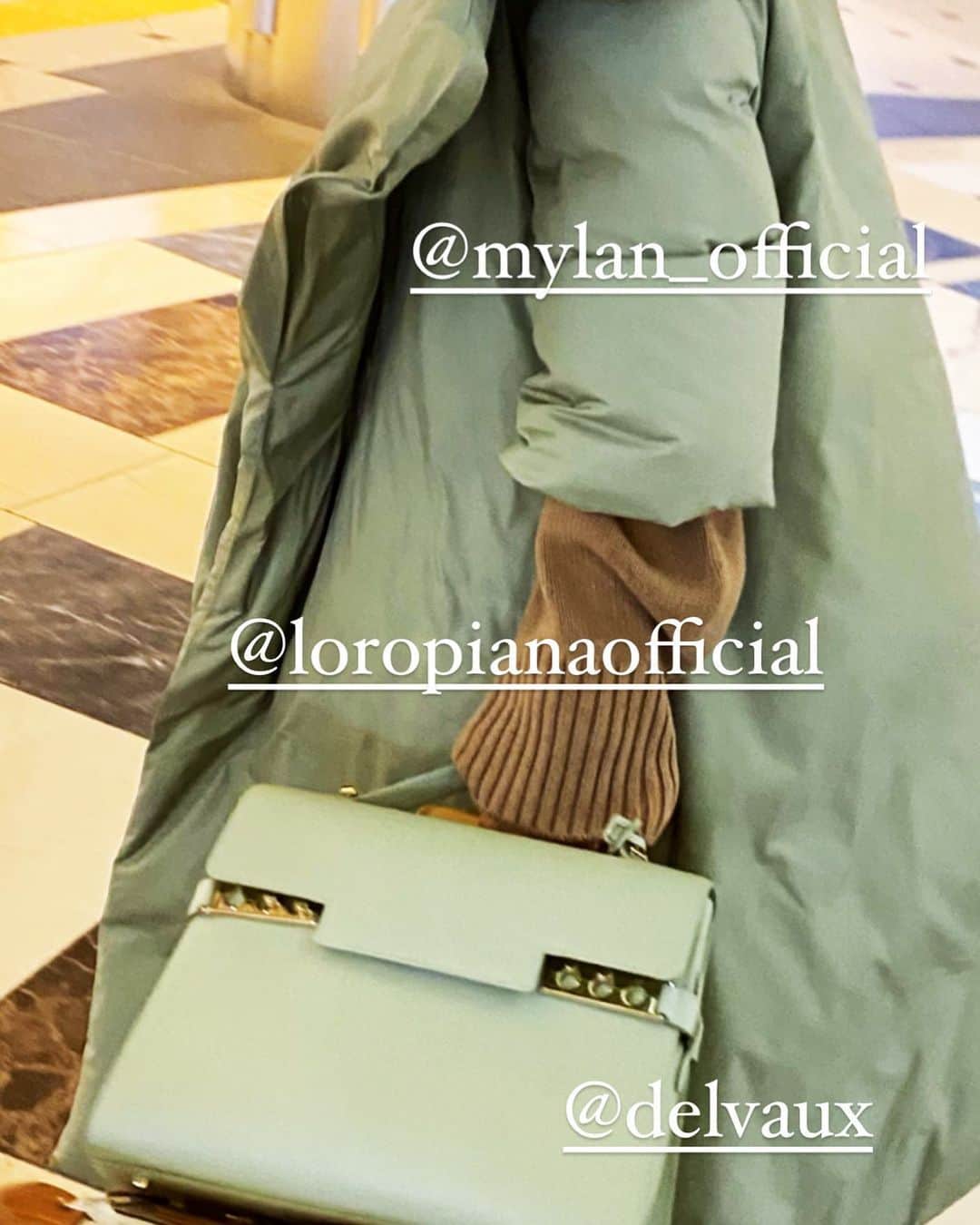 風間ゆみえのインスタグラム：「@mylan_official  @loropianaofficial  @delvaux」