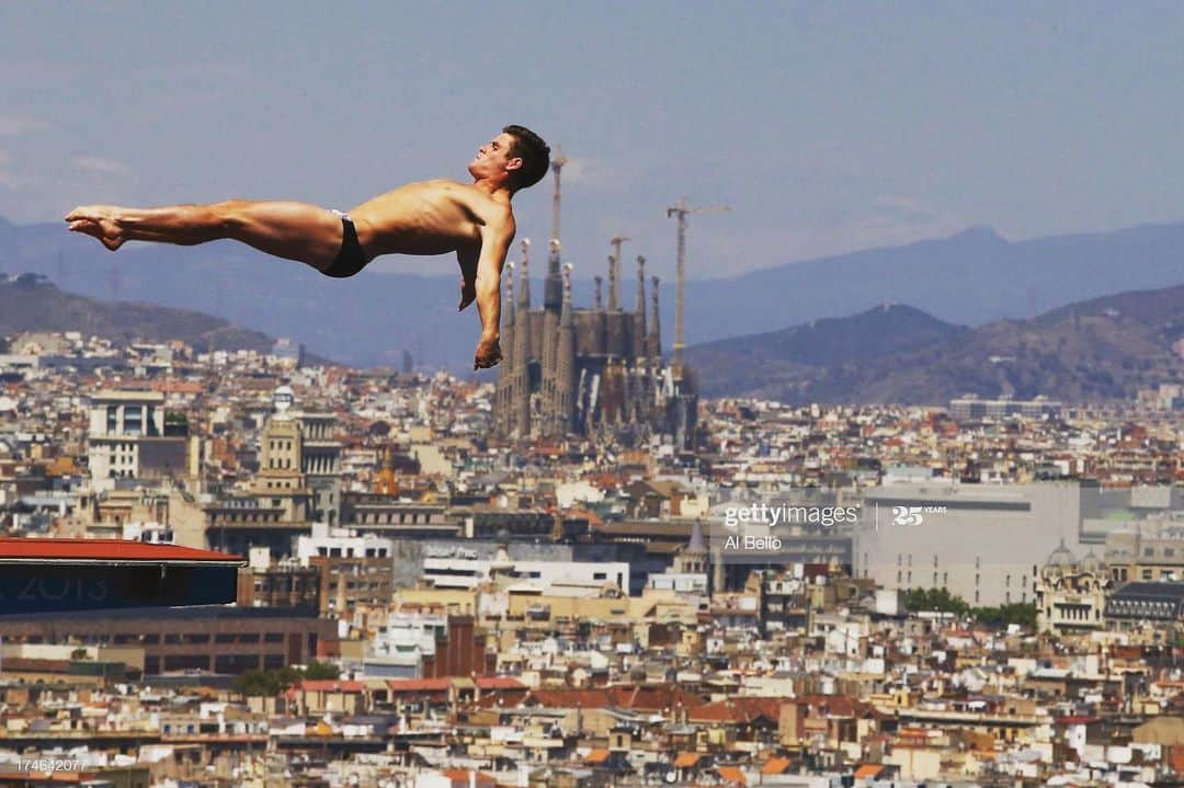 デービッド・ボウディアのインスタグラム：「One of the coolest venue I have ever competed at (Barcelona, Spain) 📸: @albello55」