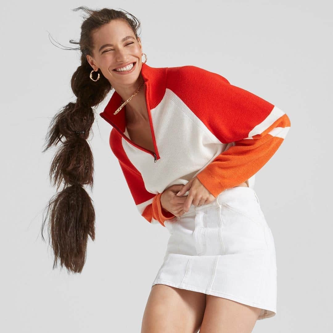 フレンチコネクションのインスタグラム：「Just landed: Pops of colour❤️Feel-good fashion for brighter days ahead...  #FrenchConnection #MyFC」