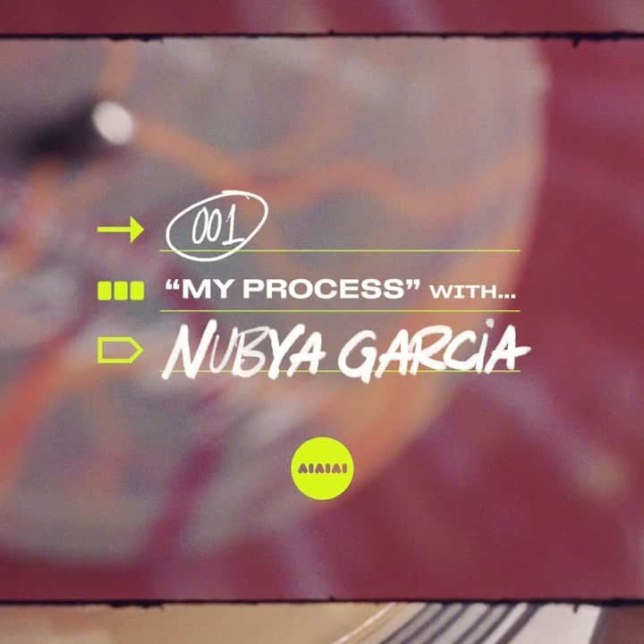 AIAIAIのインスタグラム：「Introducing Nubya Garcia for the first edition of our new short film series: My Process.  Watch the full episode via link in bio.  #myprocess #nubyagarcia」