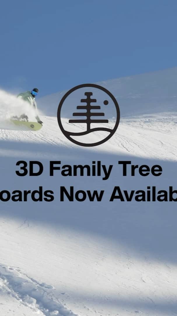 のインスタグラム：「Brand new boards, shapes and riding experience - 3D base technology allows you to float through snow like never before.  Learn more about 3D tech via link in bio.  Swipe up in our story to shop 3D boards.  @ben_ferguson  @mikeyrencz」