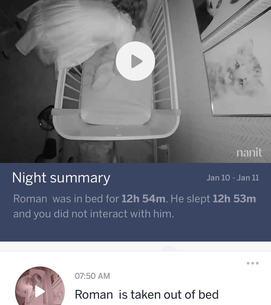 ルーシー・メックレンバーグさんのインスタグラム写真 - (ルーシー・メックレンバーグInstagram)「GIVEAWAY 👏👏  As you'll know, I am a big fan of the @get_nanit baby monitor and have used it since Roman was born. For me, it gives absolute peace of mind because I can see him anywhere, anytime. As it's an app you can access it even if you have a baby sitter at home and can check in on them. In normal Covid-free life that is!  It also gives age appropriate sleep tips and advice which I've found very useful on my parenting journey so far and it can play white noise. It has lots of features but I think for me the best thing has been tracking Roman's sleep pattern - I can't believe the progress he's made from the beginning to now, have a look at how it records it on my next picture. It didn't look like this in the beginning trust me! I've teamed up with @nanit for a competition which runs from today until 21st January and there are loads of goodies for you to win:  Nanit Plus Complete monitoring system bundle worth £449, including: Nanit Plus camera 1 year of Nanit Insights Breathing Wear Swaddle Breathing Wear band Floor Stand Multi-stand Nanit Travel case worth £29.99  The winner will also win some additional goodies which will be sent alongside.  To enter- - Follow @get_nanit  - Tag a friend in this post   *fill out this form-  https://woobox.com/kkvu9g by 21st January!  #ad」1月15日 3時48分 - lucymeck1