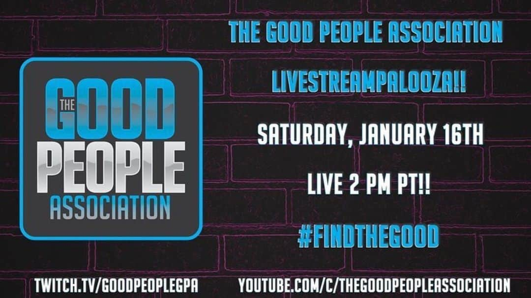 Shinedownさんのインスタグラム写真 - (ShinedownInstagram)「It's time to #FindTheGood!  The Good People Association First Annual Livestreampalooza (*Patent Pending) Live Stream Launch Party is coming featuring our very own @ebassprod.   Saturday, 1-16-21 at 2 PM PT  Come be a Founding Member of The GPA!   Special remote guests, games, snacks (for us) and FUN!  #Repost @ebassprod」1月15日 3時55分 - shinedown