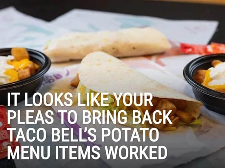 Alternative Pressさんのインスタグラム写真 - (Alternative PressInstagram)「@tacobell is truly here to save 2021 by bringing back all of those beloved potato menu items ⁠ LINK IN BIO⁠ .⁠ .⁠ .⁠ #tacobell #tacobellmenu #altpress #alternativepress」1月15日 4時31分 - altpress