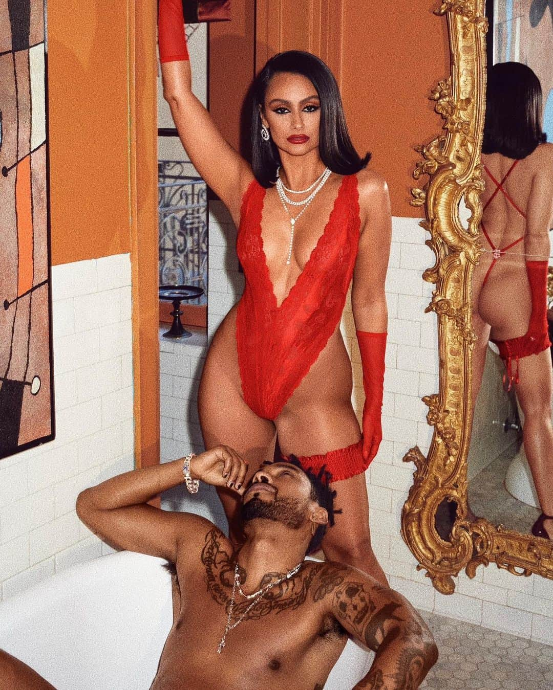 ミゲルさんのインスタグラム写真 - (ミゲルInstagram)「Energy for @savagexfenty . Having fun, trying shit and learning all year long w @nazaninmandi」1月15日 5時17分 - miguel