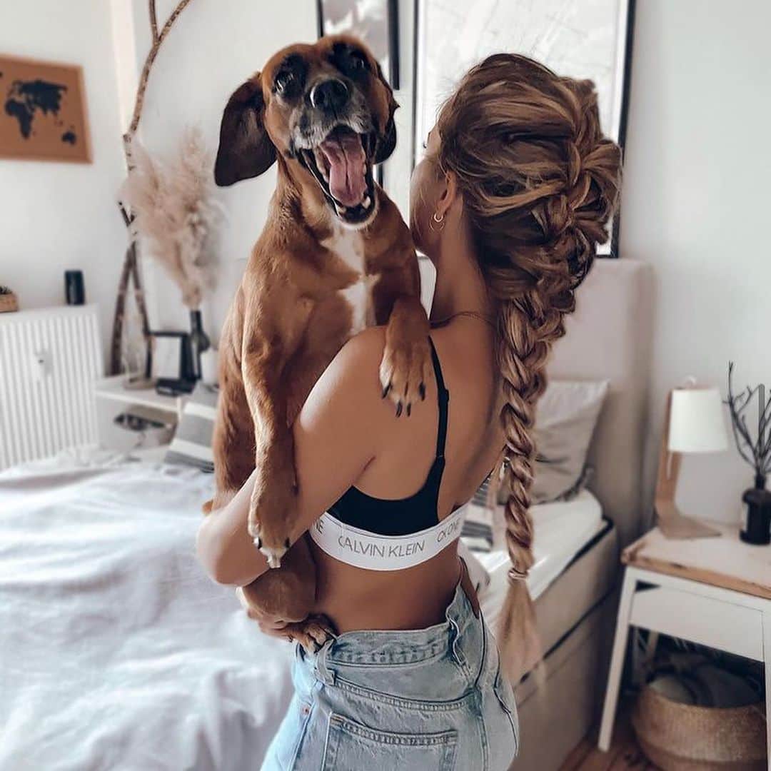 I N S T A B R A I Dさんのインスタグラム写真 - (I N S T A B R A I DInstagram)「Because why not have a photoshoot with your dog if you can 🥰🥺」1月15日 6時38分 - instabraid