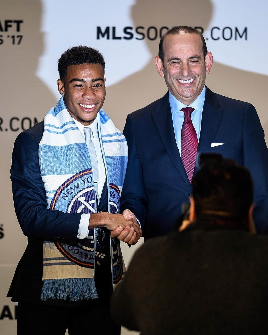 ニューヨーク・シティFCさんのインスタグラム写真 - (ニューヨーク・シティFCInstagram)「#TBT to the beginning of a new journey at the #MLSSuperDraft ✨⚽️🗽」1月15日 6時34分 - nycfc