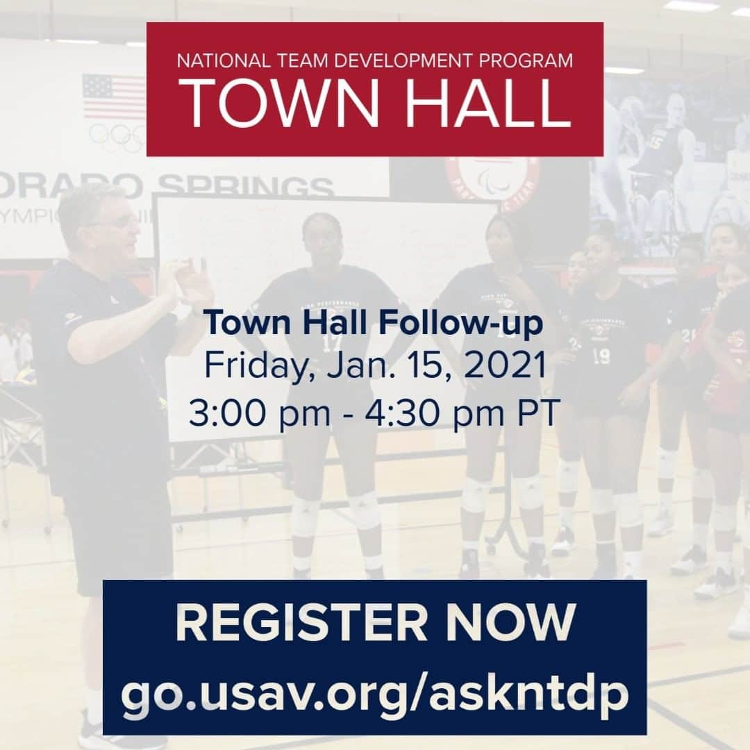 USA Volleyballさんのインスタグラム写真 - (USA VolleyballInstagram)「Join us tomorrow for our follow-up to the USA Volleyball National Team Development Program town halls! Ask questions and engage in further discussion to learn more about the NTDP.  Register for the follow-up session, 🔗 in bio.」1月15日 6時50分 - usavolleyball