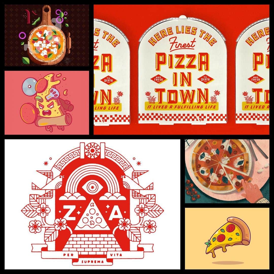 Dribbbleさんのインスタグラム写真 - (DribbbleInstagram)「Friends, did you know it’s NATIONAL PIZZA WEEK? Consider us shocked to have such an important holiday sneak up on us. Whether your go-to pie of choice is a classic cheese & pepperoni—or if it’s stacked high with all sorts of assorted toppings—no matter which way you slice it, these tasty triangles are DELICIOUS.   So, compliments of the chef, please enjoy some incredible pizza-related designs, cooked up right here in the Dribbble community. And be sure to hit up the link in our bio even more delectable shots!   🍕🍕🍕  #pizza #nationalpizzaweek #delicious #crust #sauce #cheese #toppings #design #illustration #typography #dribbble #community #creativity #creatives」1月15日 7時50分 - dribbble
