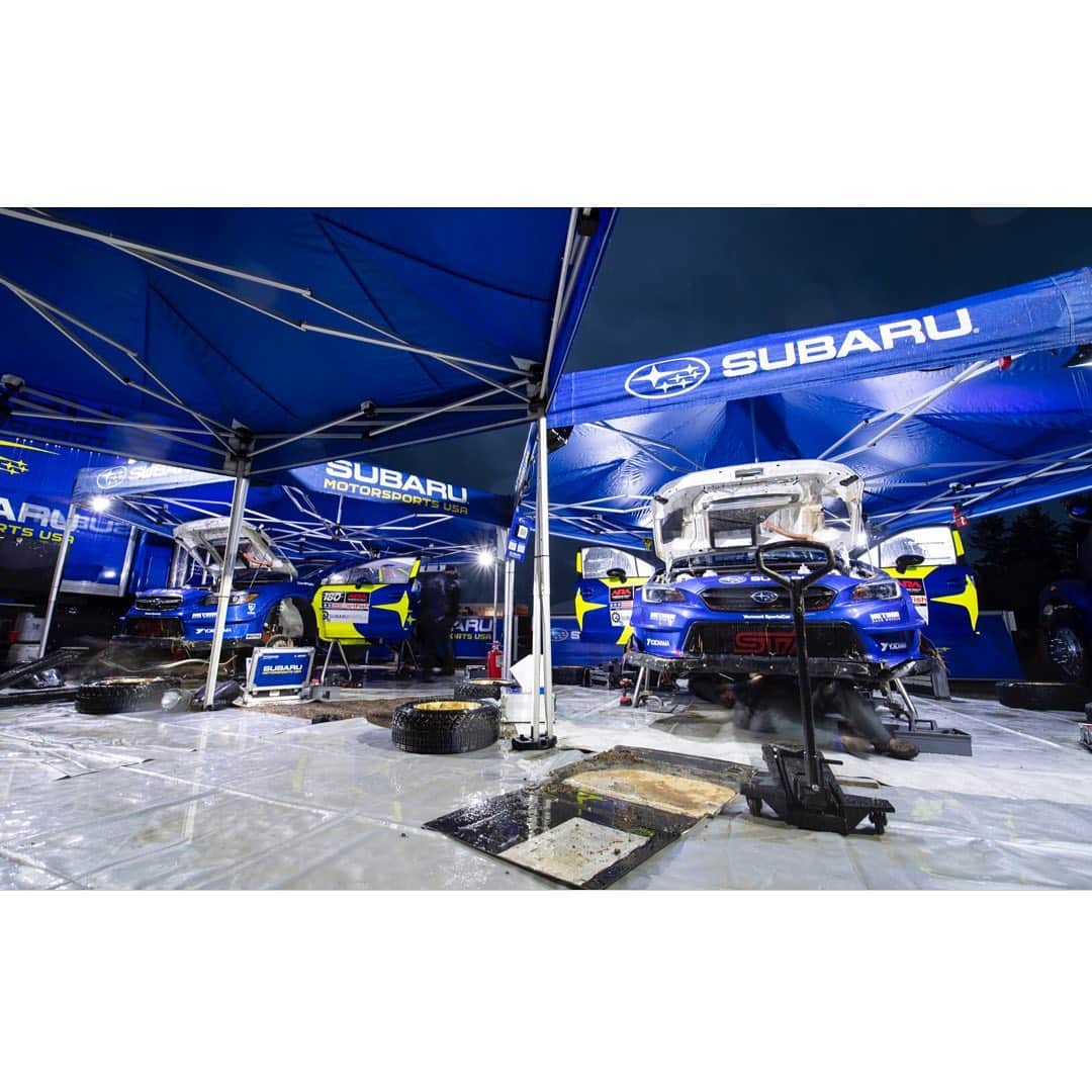 のインスタグラム：「#Nightvibes ✨ ﻿ ﻿Night time is the right time! Who likes night #rally? 🌙 #SubaruRally #Subaru #Rally #Rallye #Rallyservice  ﻿」