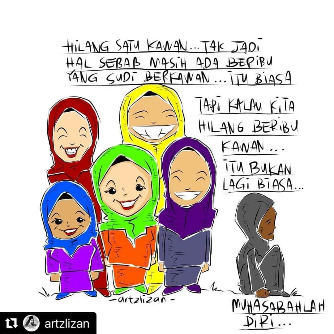 Koleksi Komik Malaysiaさんのインスタグラム写真 - (Koleksi Komik MalaysiaInstagram)「#Repost @artzlizan with @make_repost ・・・ Berkawan itu perlu...semoga takde kawan yang patah hati hari ni ye... #kawanbaik #artzlizan」1月15日 8時19分 - tokkmungg_exclusive