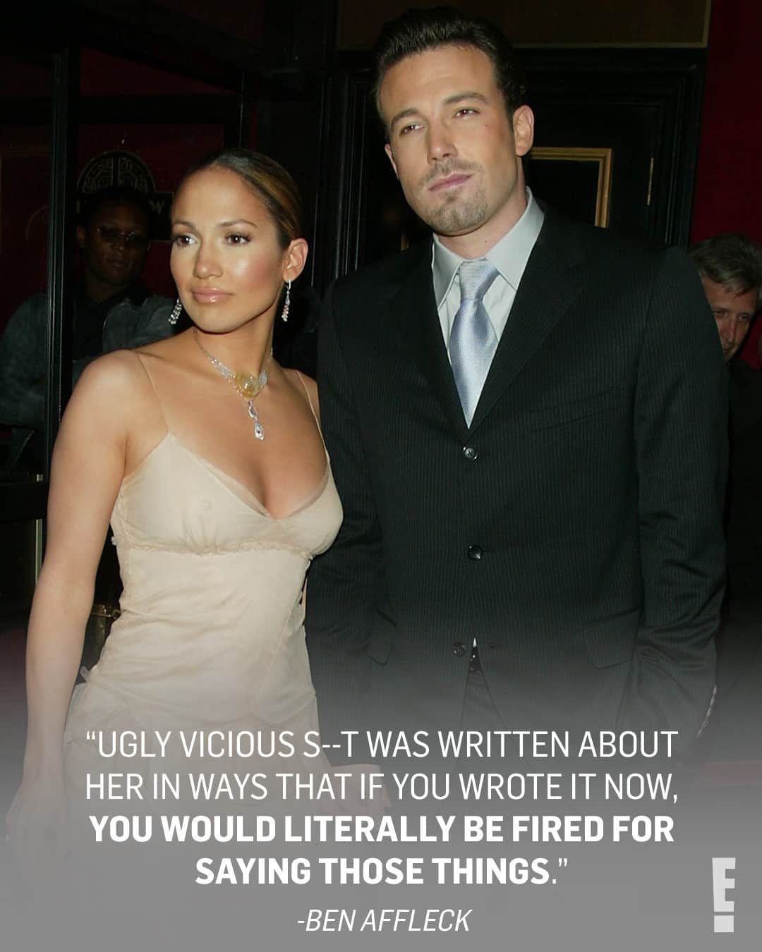 E! Onlineさんのインスタグラム写真 - (E! OnlineInstagram)「More than 15 years later, Ben Affleck opened up about his relationship with Jennifer Lopez, and the intense media scrutiny she specifically faced. His thoughts on "Bennifer" are at the link in our bio. (📷: Getty)」1月15日 8時30分 - enews