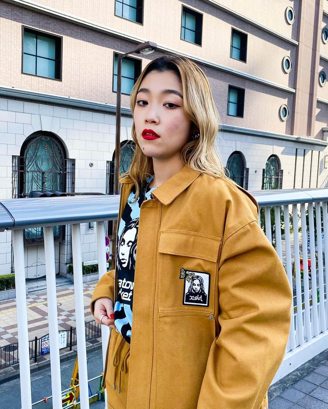 XGIRL_ootdさんのインスタグラム写真 - (XGIRL_ootdInstagram)「#xgirl_ootd @___xgirlika 158cm X-girl UMEDA STAFF ・ ------------------------ ・ ▪️ X-girl × CHINATOWN MARKET SMILEY(R) FACE S/S TEE ¥5,500+tax ▪️ DUCK WORK JACKET ¥14,000+tax(SIZE S) ▪️ DUCK WORK PANTS ¥12,000+tax(SIZE S) ・ ------------------------ #xgirl #xgirljp #xgirlus」1月15日 18時08分 - xgirl_ootd