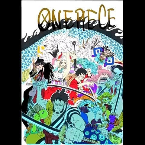 One Pieceスタッフ公式さんのインスタグラム写真 One Pieceスタッフ公式instagram One Piece 最新98巻のカバーが完成しました 本日 表紙を初解禁 ルフィとヤマトを中心に赤鞘の侍達が勢揃い 98巻では カイドウの 新鬼ヶ島計画 の全貌が明らかに