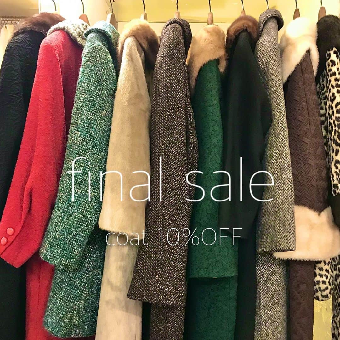 NUTTY Vintage&Collectibleのインスタグラム：「🎉🎊👏 NUTTY FINAL SALE👏🎊🎉 今日から始まる15,16,17日の3日間限定📢 ーーーーーーーーーーーーー 3 DAYS SPECIAL ーーーーーーーーーーーーー ⭕️COAT ALL 10%OFF（VINTAGE含む） ⭕️USED SELECT SWEATER ALL 30%OFF（一部対象外有り） ーーーーーーーーーーーーー ＜対象＞ -NUTTY店頭 -NUTTY VINTAGE ONLINE STORE -NUTTY SELECT BOUTIQUE ONLINE STORE -お問い合わせ（メール/DMからも承ります）  セール価格のアイテム以外もお買い得になる とってもお得な3日間！ ぜひこの機会にお楽しみください❤️」