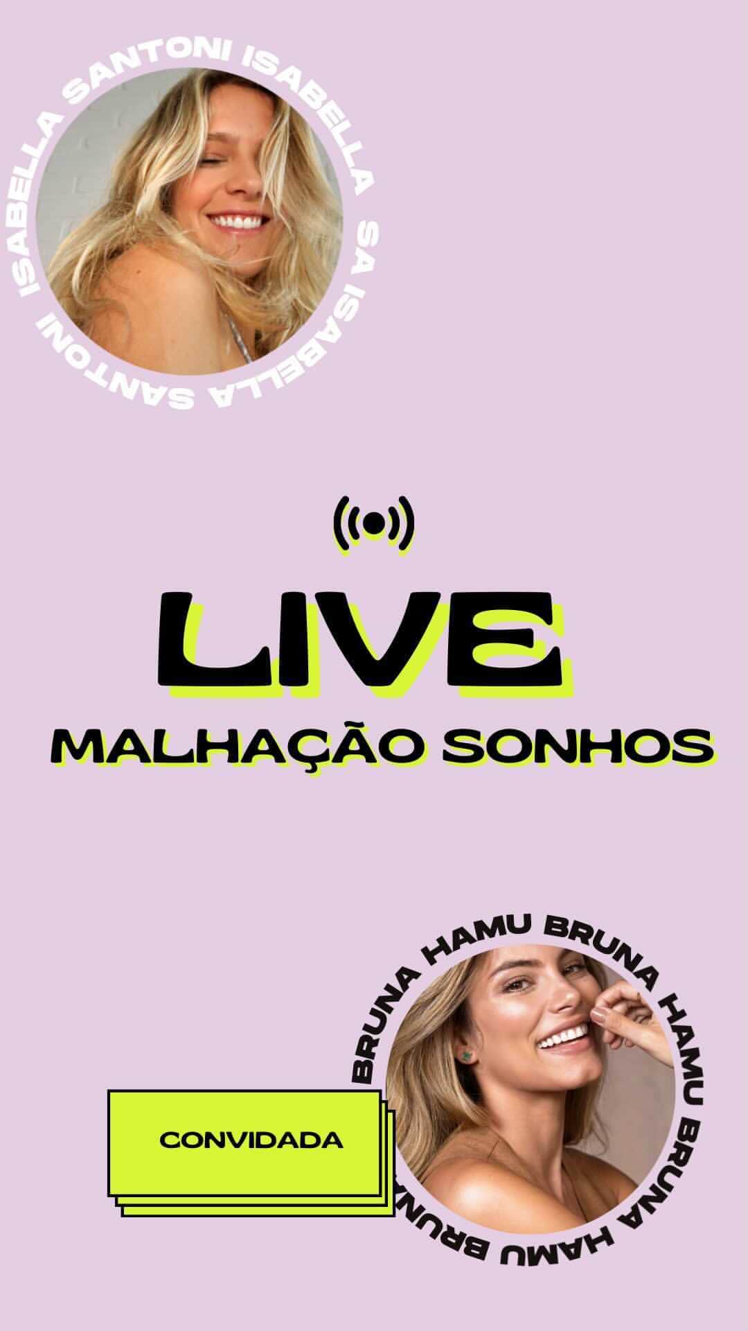 イザベラ・サントーニのインスタグラム：「Live pra relembrar um pouco do que a gente viveu e dividir com vocês nosso carinho por essa temporada que foi um Sonho pra gente 💕 . Me conta o que você queria saber que a gente não respondeu e quem você quer ver na próxima live. 😝」