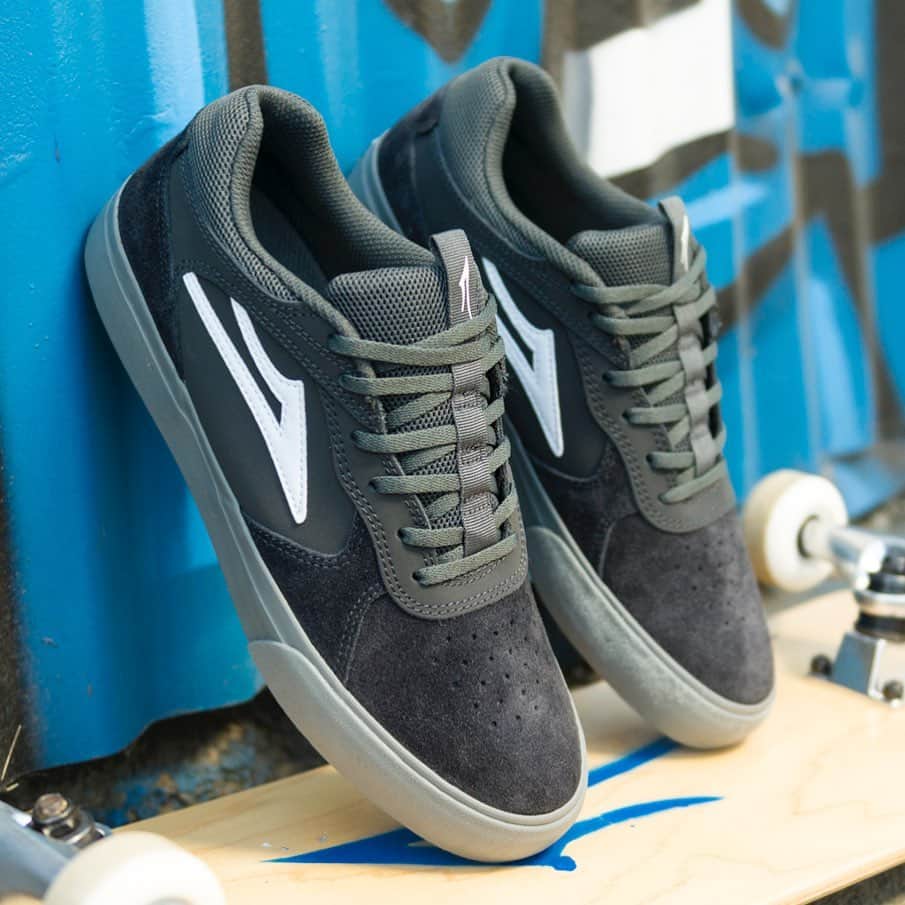 ラカイリミテッドフットウェアのインスタグラム：「Proto Vulc in Charcoal Grey Suede Available now at skate shops world wide and Lakai.com #Lakai #TheShoesWeSkate」