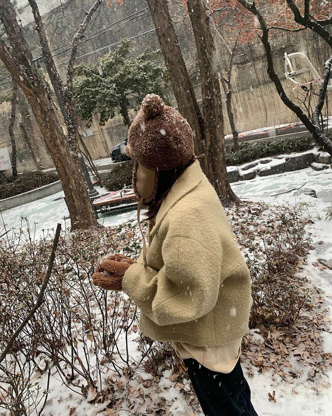 nanaさんのインスタグラム写真 - (nanaInstagram)「모자도 완료✨🐻🤎」1月15日 11時14分 - luv__ribbon