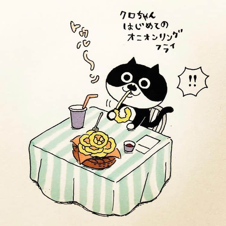 eskさんのインスタグラム写真 - (eskInstagram)「: : 過去絵まつり そろそろ終わりかな〜  きのうはコメント欄に「こわい😭」が大発生したので、 癒し系も置いときますね。  ちなみに鼻フックされた美容師さんは、その後美容師として成功し自分の店を持って（しかも超すてきな）俄然お元気なのでご心配なく！👃  #イラスト#イラストレーター#らくがき#おえかき#マンガ#ネコ#ねこ#猫#クロちゃん#クロちゃんはじめてシリーズ#lineスタンプ#クロちゃんはじめてのおしごと」1月15日 11時38分 - esk_illust